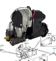 랜드로버 L322 에어 서스펜션 컴프레서 [신품]